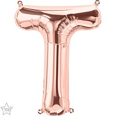 16" Northstar Rose Gold Letter T