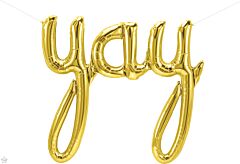 45" Northstar Script Yay Gold