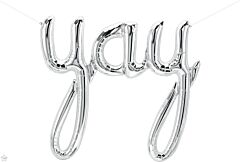 45" Northstar Script Yay Silver