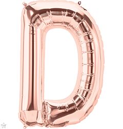 34" Northstar Rose Gold Letter D