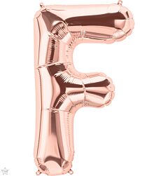 34" Northstar Rose Gold Letter F