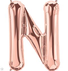 34" Northstar Rose Gold Letter N