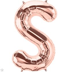 34" Northstar Rose Gold Letter S