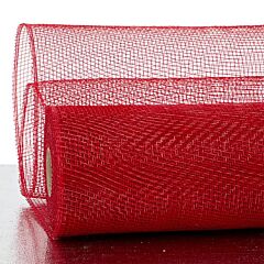 10" x 10yd Floral Mesh - Red