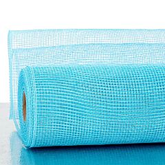 10" x 10yd Floral Mesh - Light Blue