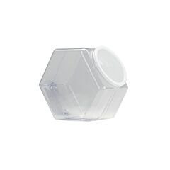 129 oz Clear PVC Hexagon Jar