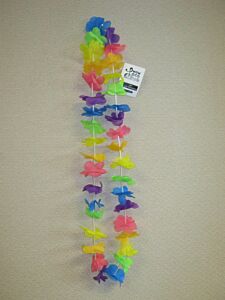 Multicolored Flower Lei 36"