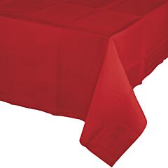 54X108" Paper Table Cover - Classic Red