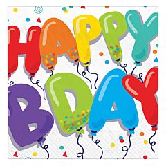 Birthday Balloons - Lunch Napkin