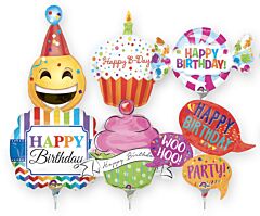 14" Air Filled Assortment - Birthday