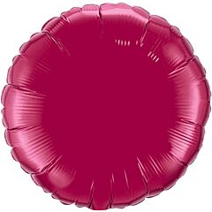 18" Burgundy  Round