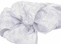 1.5" x 10yd Love Knots Ribbon - New White