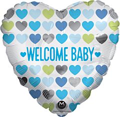 17" Welcome Baby Boy