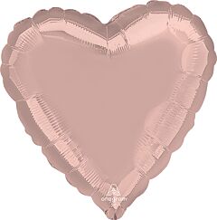 17" Metallic Pearl Pastel Pink Heart
