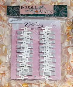 Wristlets with Silver Metal Band