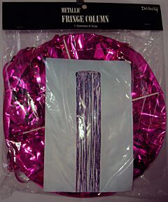 8' X 1' Foil Column - Fuchsia