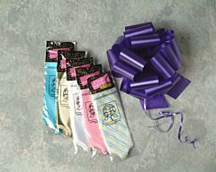 8" x 20 Loop Pull Bow - Melon