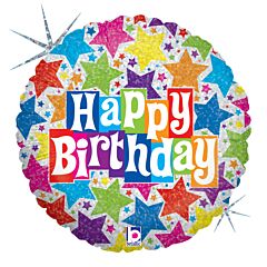 9" Designer Birthday Holographic