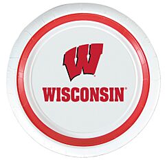 University of Wisconsin - 9" Paper Plate 10Ct