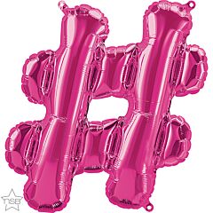 16" Northstar Magenta Symbol Hashtag