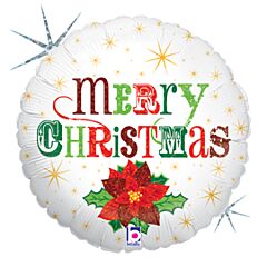 18" Christmas Poinsettia