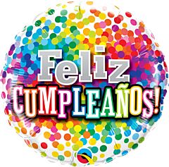 18" Cumpleanos Confetti