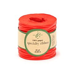 1.5" x 25yd Paper Ribbon - Red