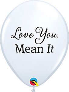 11" Simply Love Mean It Latex - White