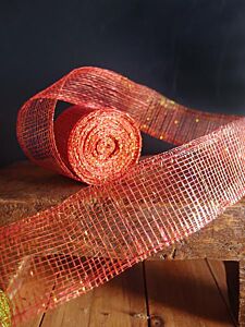 2" x 10yd Sinamay Ribbon - Burgundy