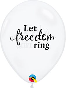 11" Simply Let Freedom Ring Latex