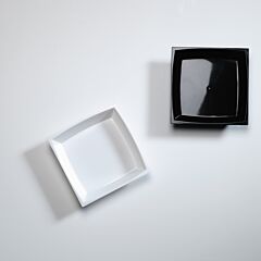 2.5" Petites Square Dish Black