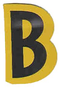 Just Write Expressions Hang Tab Letter B