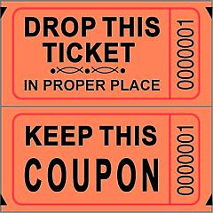 Double Ticket Roll - Orange