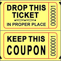 Double Ticket Roll - Yellow