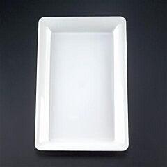 12X18 Rectangle Platter - White