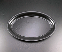 14" X 21" Oval Tray - Black