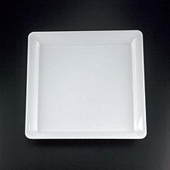 12X12" Square Tray - White