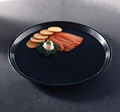 12" Round "Deli Max" Tray Black