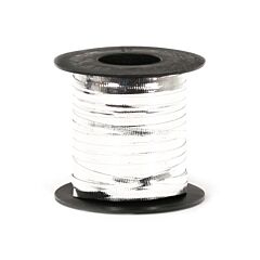 3/16"x250yd Crimped Glitter Ribbon - Silver