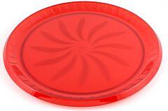 16" Swirl Tray - Red