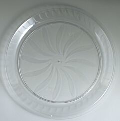 12" Swirl Tray - Clear