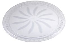 18" Swirl Tray - Clear