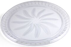16" Swirl Tray - Clear