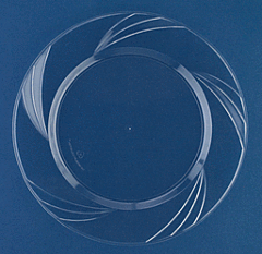 7.75" Clear Plastic Plate 10/15