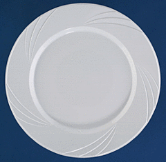 10.75" Newbury Plate White 10/15