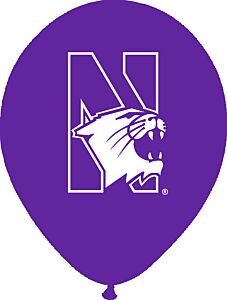 11" Northwestern - Latex 10Ct