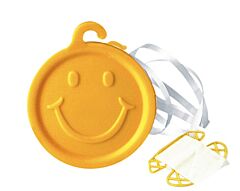 8 Gram Yellow Smile Face Ribbon Weight