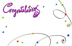 Enclosure Card - Congratulations Swirls & Dots