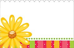 Enclosure Card - Yelllow Flower
