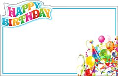 Enclosure Card - Happy Birthday Psychedelic